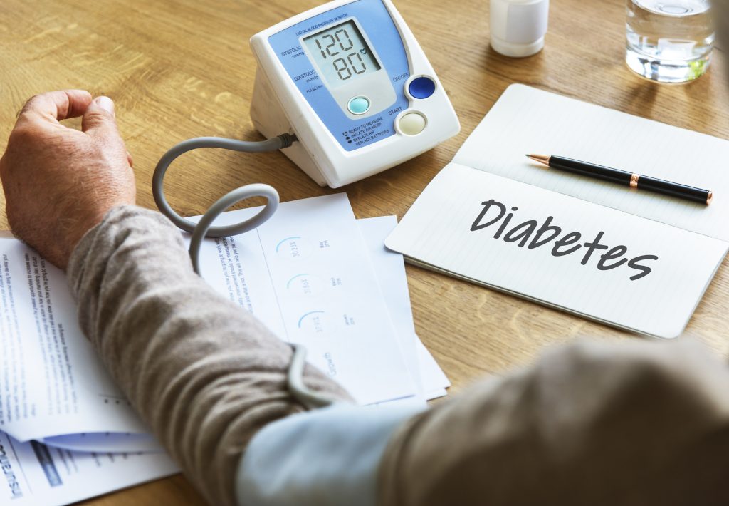 diabetic patients checking their tests