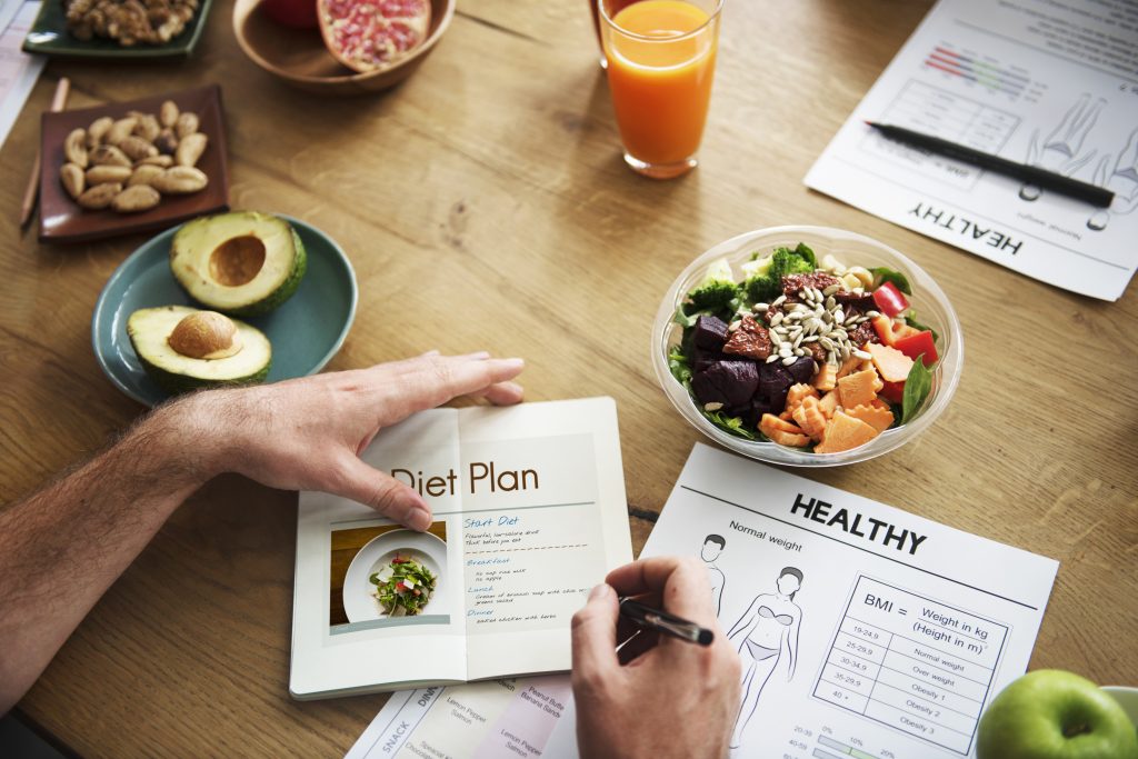 making a healthy diet plan for coming days